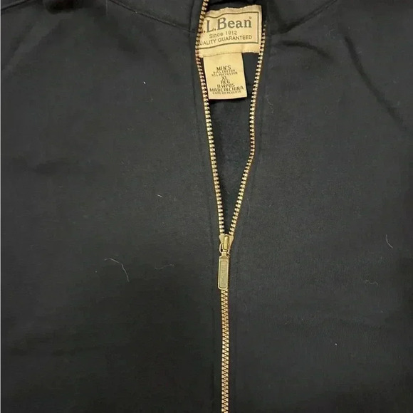 Black Long Sleeve Half Zip LL Bean Pullover Sweater Size XL - Picture 3 of 7